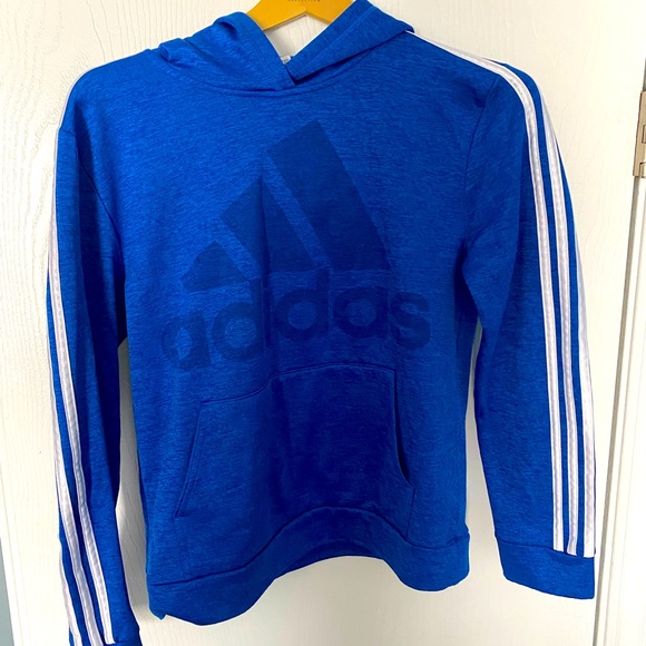 Adidas Boys YL Hoodie- Large Logo - Picture 1 of 1